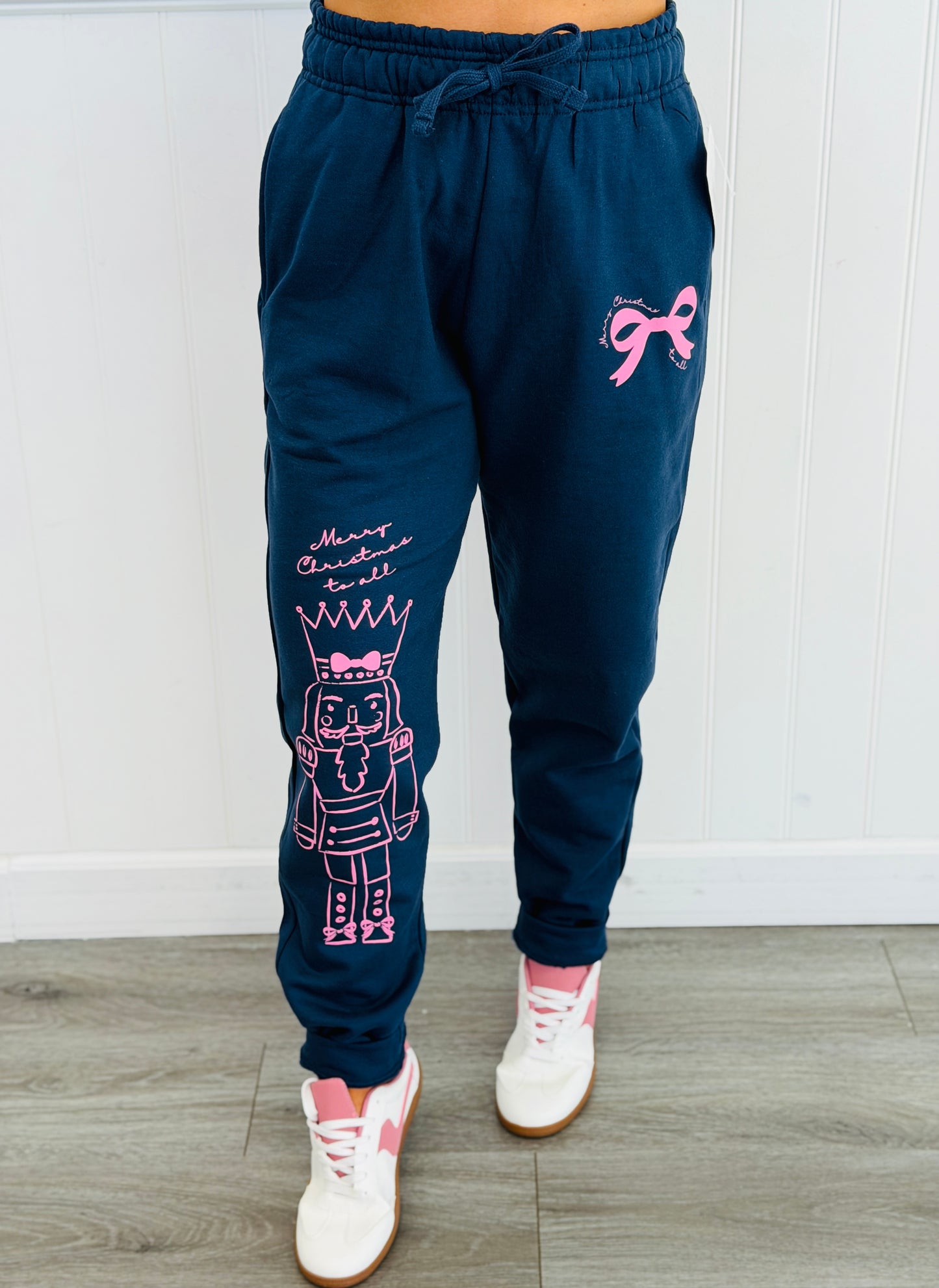 Navy Nutcracker & Bows Joggers (Reg. and Plus)