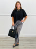 Coco Leopard Ribbed Knit Paperbag Pants (Reg & Plus)