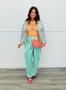 Light Denim Multi Rhinestones & Studs Jacket (Reg.)