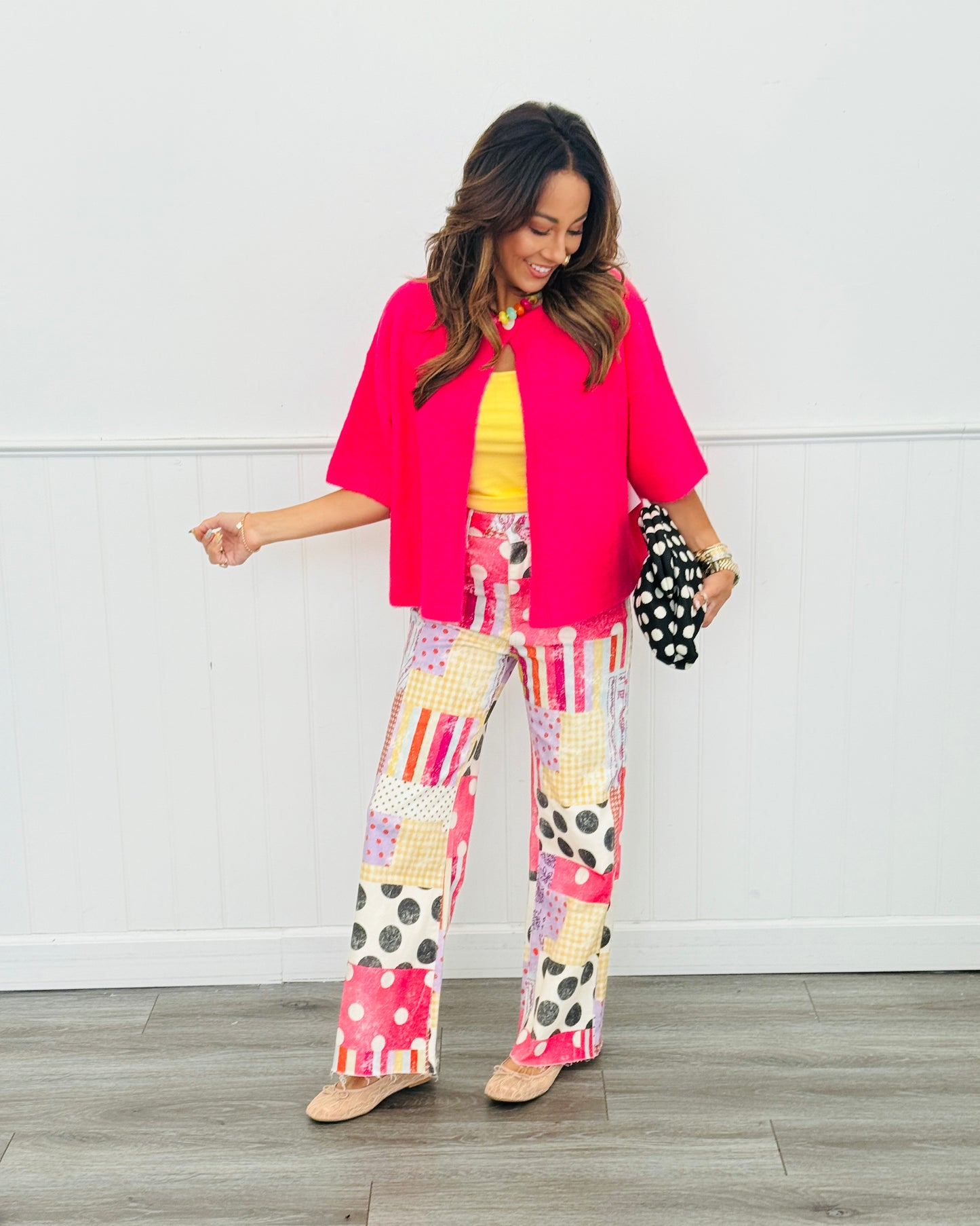 One Button Short Sleeve Cardigan (Reg.) - 3 Colors