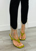 Black Rhinestone Fringe Hem Pants (Reg.)