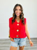 Red Crochet Sweater Vest (Reg.)