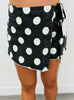 Black Polka Dot Wrap Skort (Reg.)