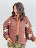 POL Chocolate Quilted Stars/Pearl Jacket (Reg.)