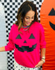 Hot Pink Jack O' Lantern Pullover (Reg. and Plus)