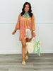 Floral Velvet Button Up Blouse (Reg.)