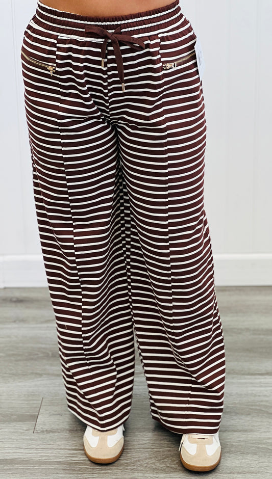 Brown/Cream Striped Pants (Reg.)