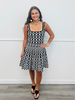 Geometric Illusion Mini Dress (Reg)