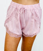 Overlapped Satin Lace Shorts (Reg.)-4 Colors