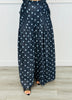 Denim Polka Dot Pintuck Pants (Reg & Plus)