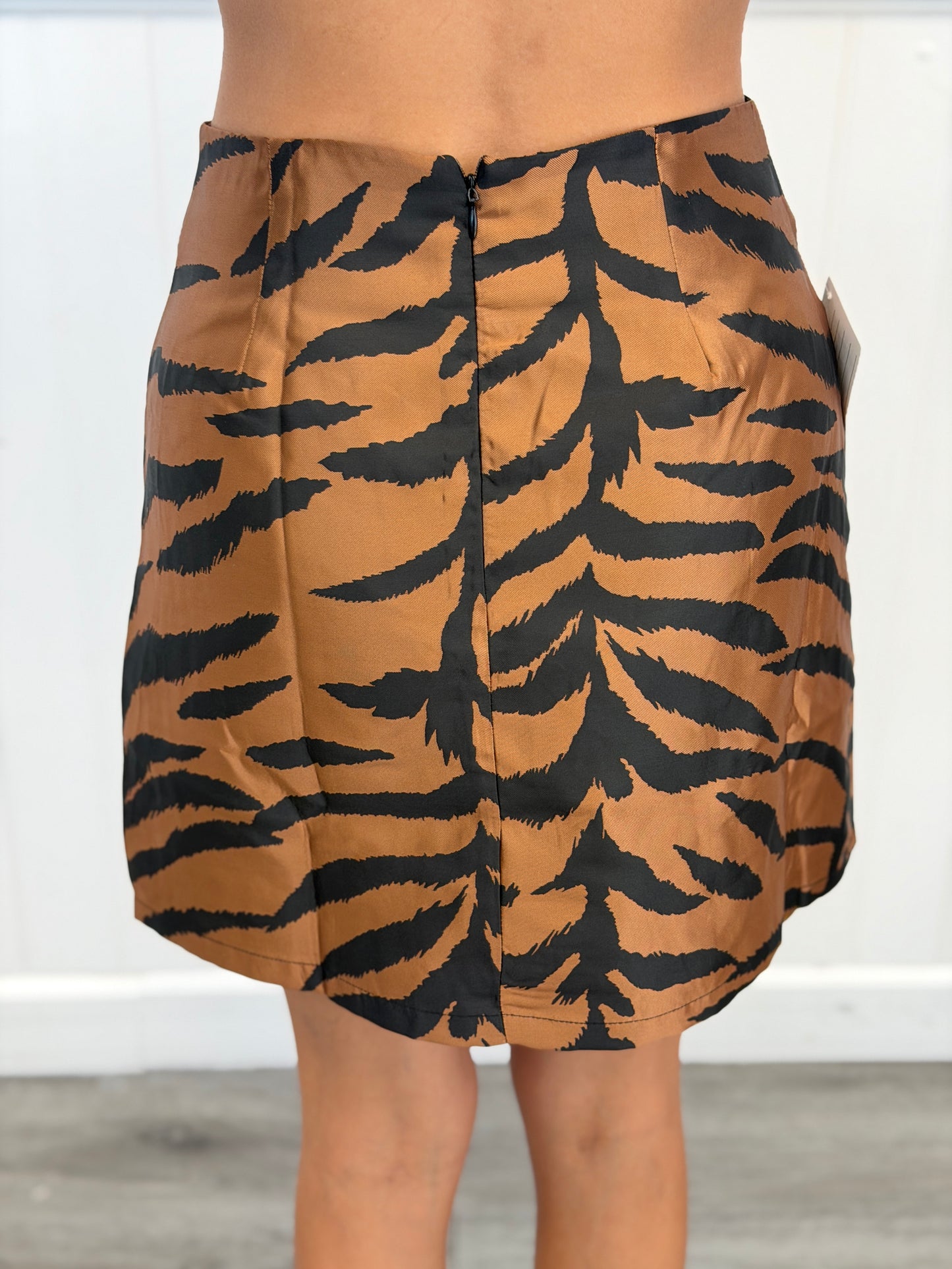 Tiger Print Mini Skirt (Reg.)