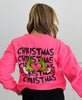 Pink Christmas Heart Hand Sweatshirt (Reg. and Plus)