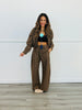 Cocoa Herringbone Pants (Reg. and Plus)
