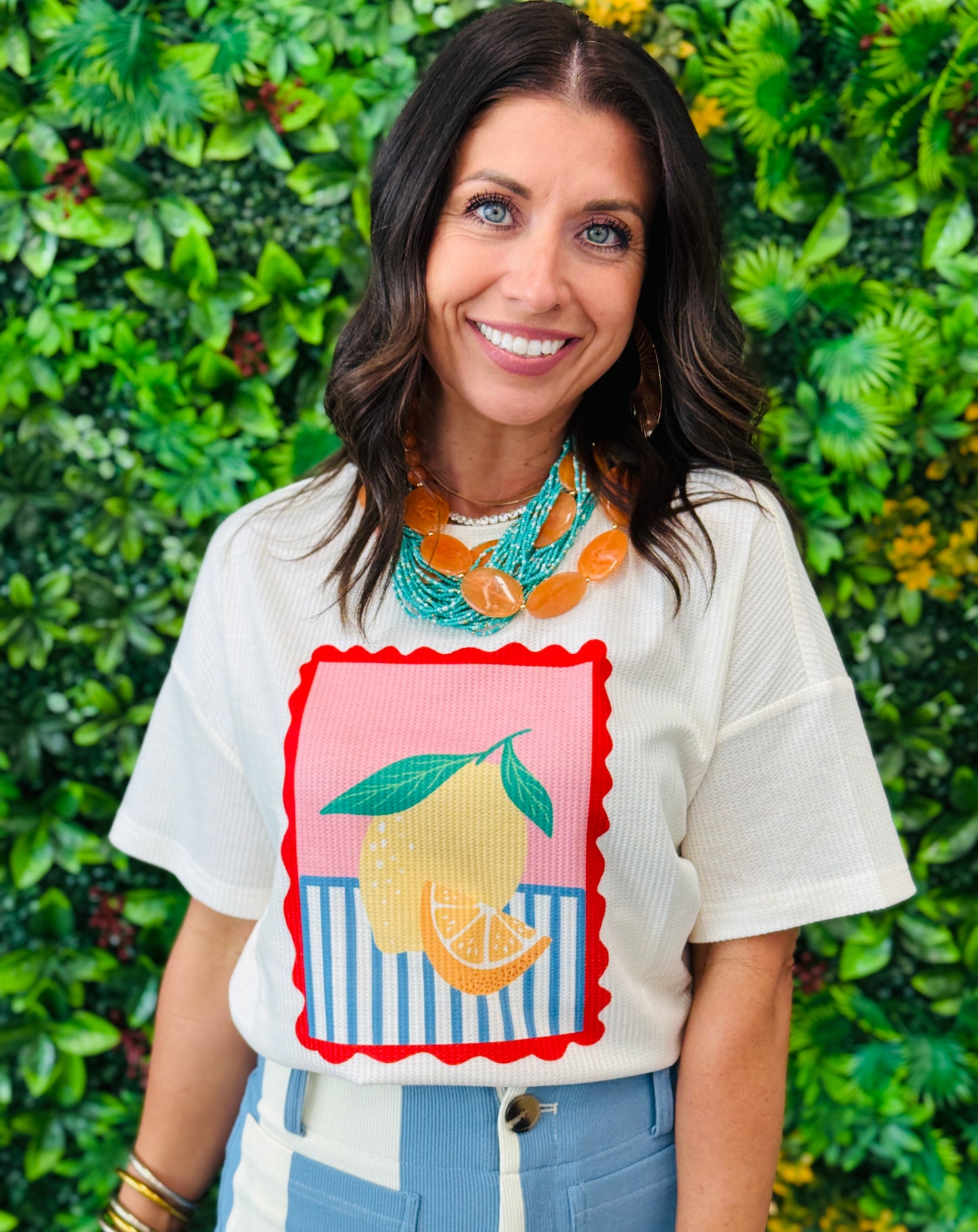 Lemon Weekend Waffle Tee (Reg. and Plus)