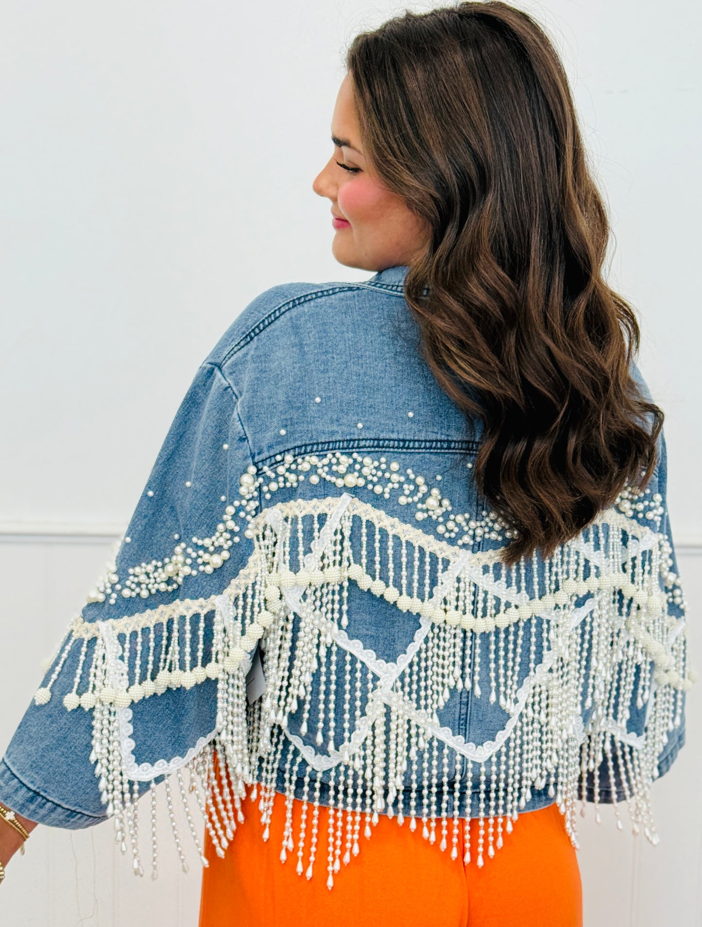Denim Dancing Pearl Jacket (Reg.)