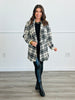 Ivory/Black Plaid Pattern Coat (Reg. & Plus)