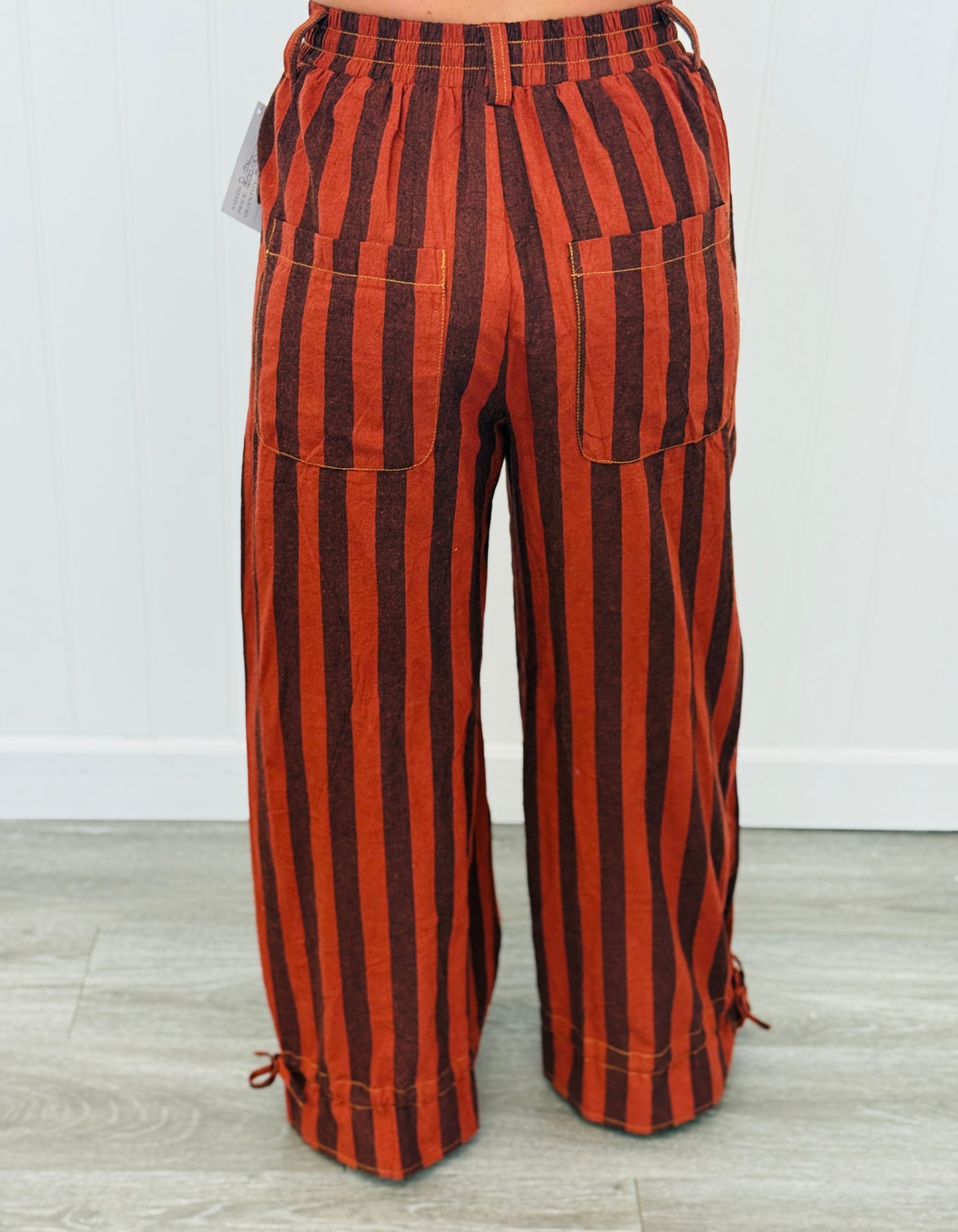 Rust Stripe Cargo Pants (Reg & Plus)