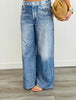 Illusion Remix Denim Blue Printed Terry Pants (Reg.)