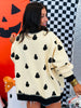 Ivory/Black Boo Sweatshirt (Reg.)