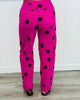 Magenta Polka Dot Wide Leg Pants (Reg.)
