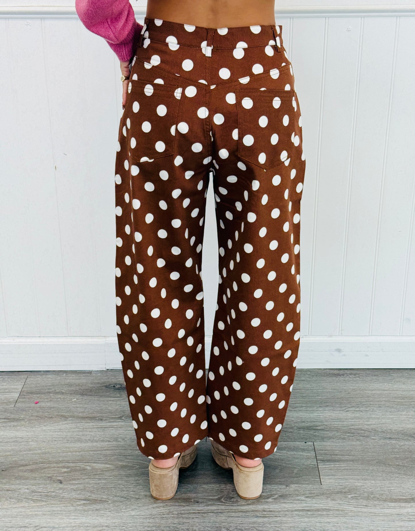 Polka Dot Ankle Pants (Reg & Plus) - 4 Colors