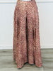Mocha Deer Print Palazzo Pants (Reg. and Plus)