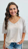 Reversible Short Sleeve Tee Top (Reg.)-4 Colors