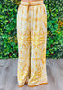 Lemon Printed Satin Pants (Reg.)