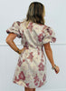 Mauve Rose Jacquard Mini Dress (Reg & Plus)