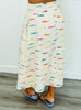 Fish Print Midi Skirt (Reg & Plus) - 2 Colors