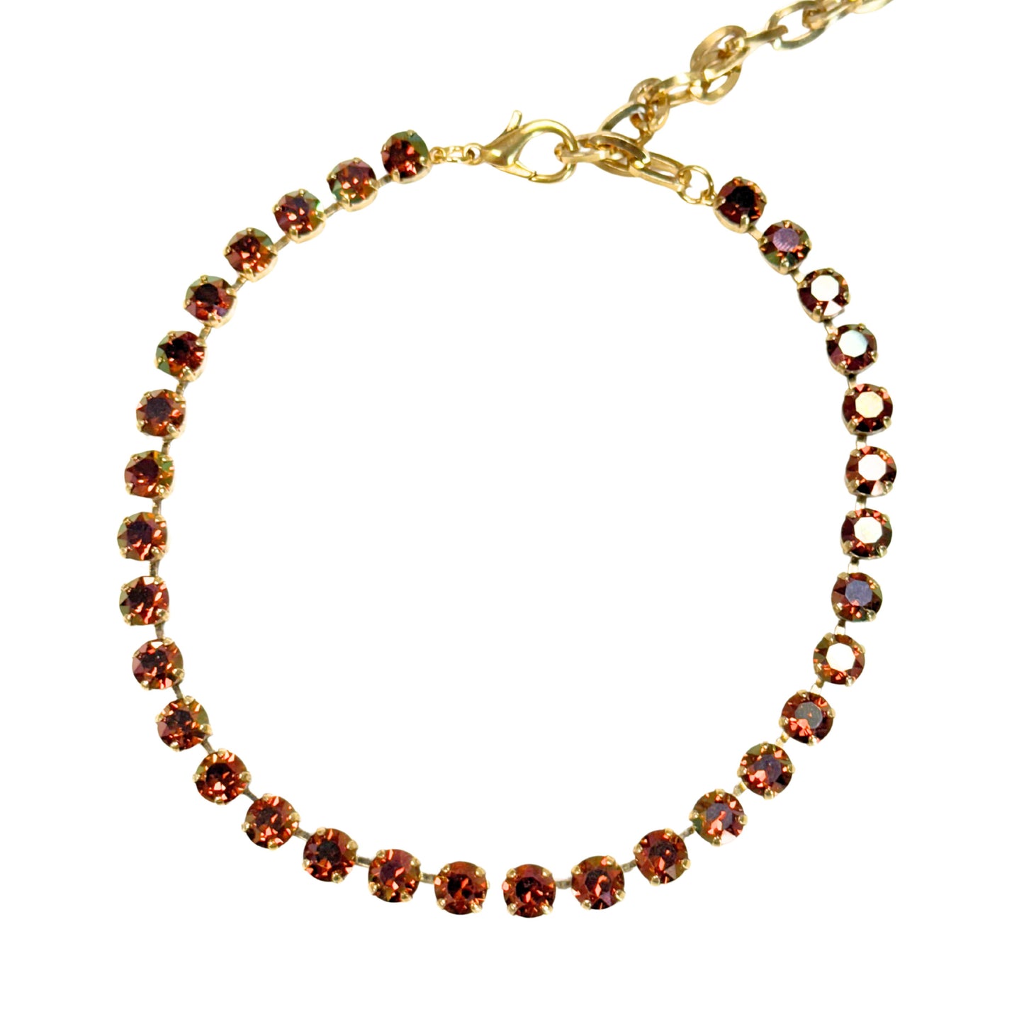 TOVA- The Oakland Necklace in Midnight Express - Smoked Topaz Brandy