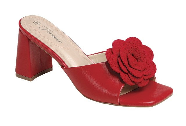 Red Rosette Muse Heel