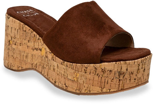 Brown Classic Charm Platform Sandals