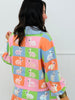 Queen Of Sparkles Pastel Colorblock Easter Bunny Cardigan (Reg. & Plus)