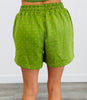 Olive/Pink Polka Dot Shorts (Reg.)