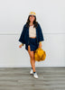 Navy Zip Up Jacket & Mini Skort Set (Reg.)