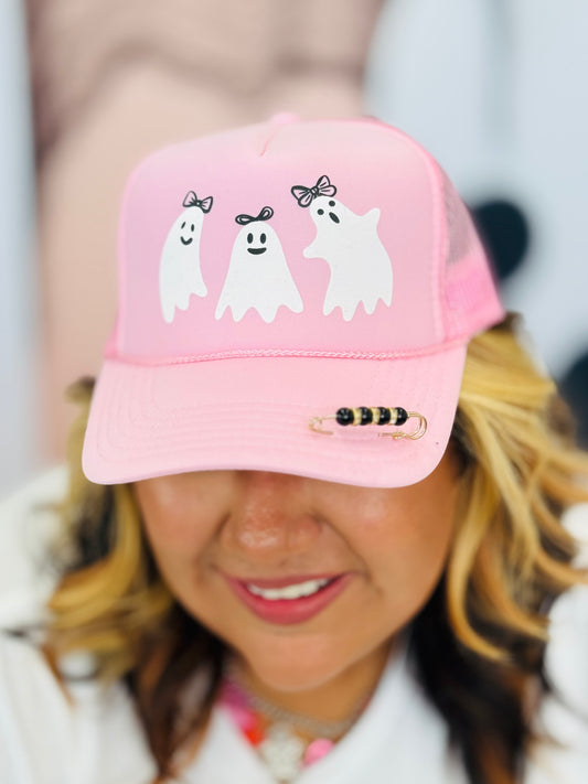 Pretty Ghouls Light Pink Trucker Hat