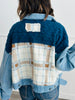 POL- Powder Sky Contrast Quilt Corduroy Jacket (Reg)