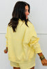 Lemon Side Slit Shorts & Cardigan Set (Reg. and Plus)