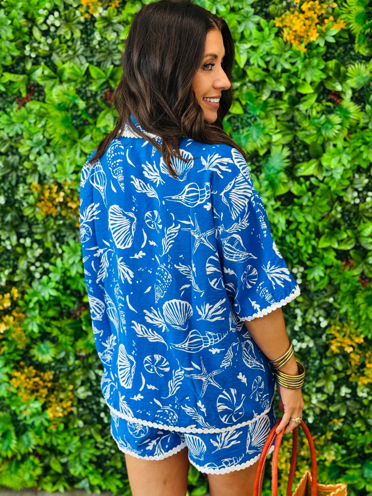 Blue Seashell Top & Short Set (Reg.)