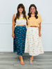 Fish Print Midi Skirt (Reg & Plus) - 2 Colors