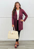 Essential Faux Suede Zip Detail Coat (Reg.)-4 Colors