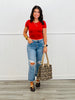 Waist Length Tee Top (Reg.)-3 Colors