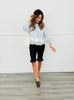 Black Split Hem Capri Pants (Reg.)