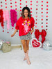 Queen Of Sparkles Valentine's Bouquet Sweatshirt (Reg. & Plus)