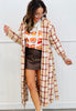 Brown Combo Plaid Belted Trench Coat (Reg.)