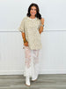 Cloud Taupe Leopard Rhinestone Top (Reg & Plus)