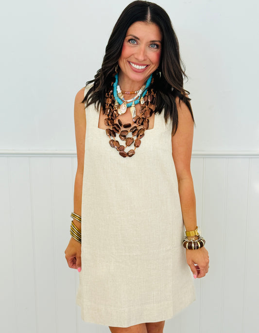 Oatmeal Mini Dress (Reg. and Plus)