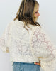 Ivory Floral Lace Button Up Top (Reg. and Plus)