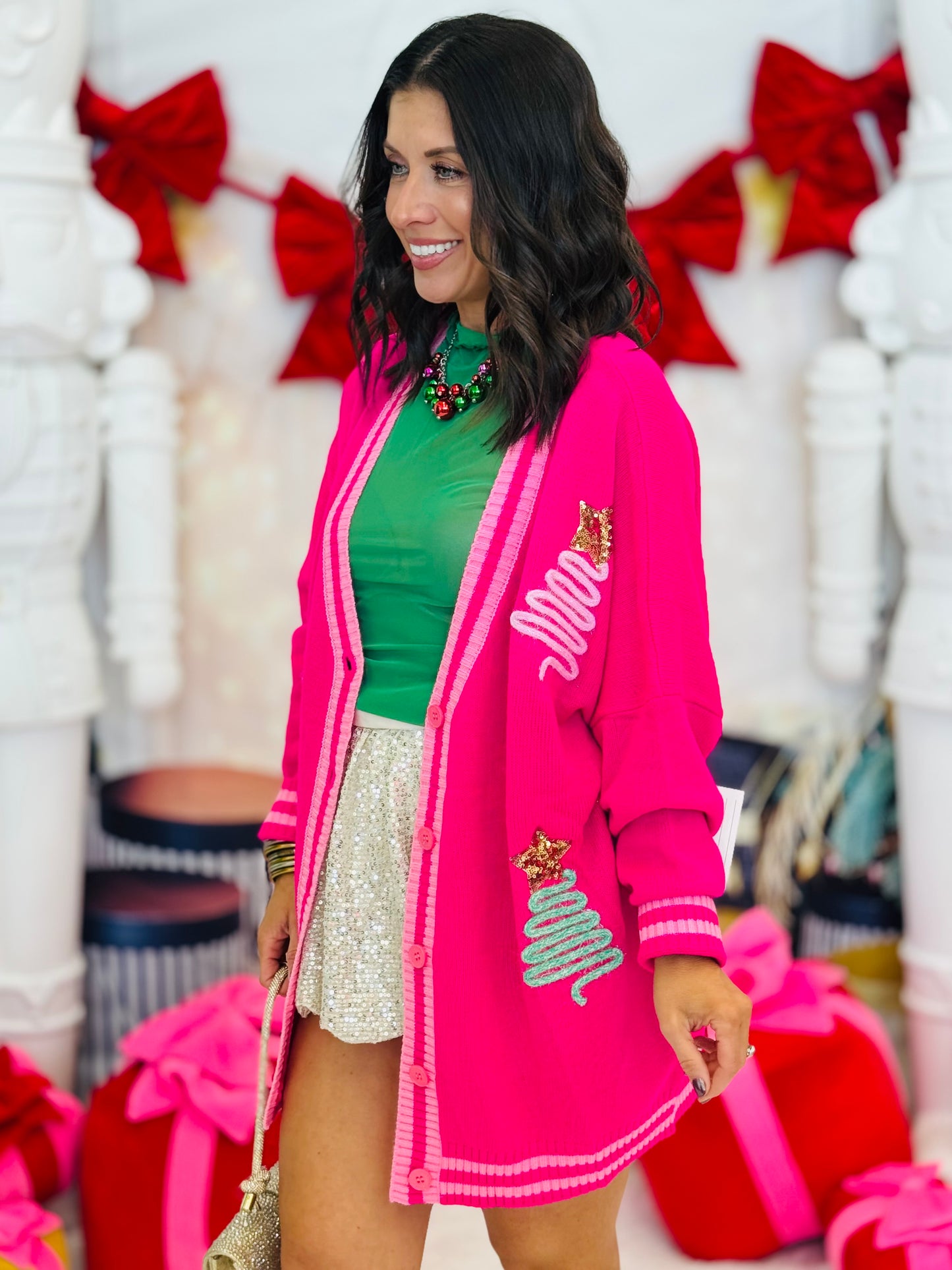 Tinsel Trees Relaxed Cardigan (Reg. and Plus)